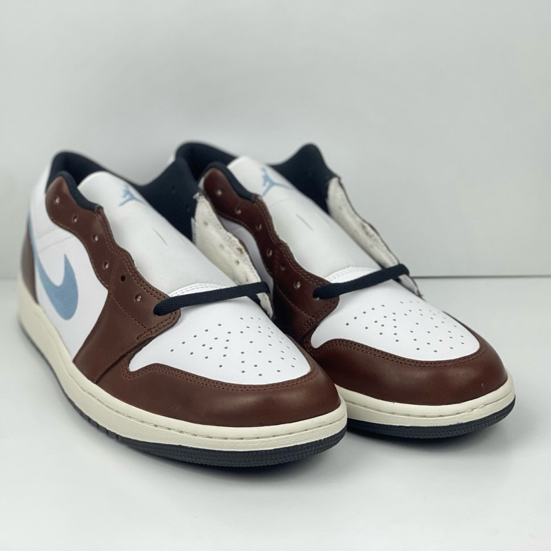 AIR JORDAN 1 LOW SE WHITE MOCHA BROWN SIZE 47 48 SEPATU CASUAL SNEAKERS JALAN UKURAN BESAR BIG RAKSA