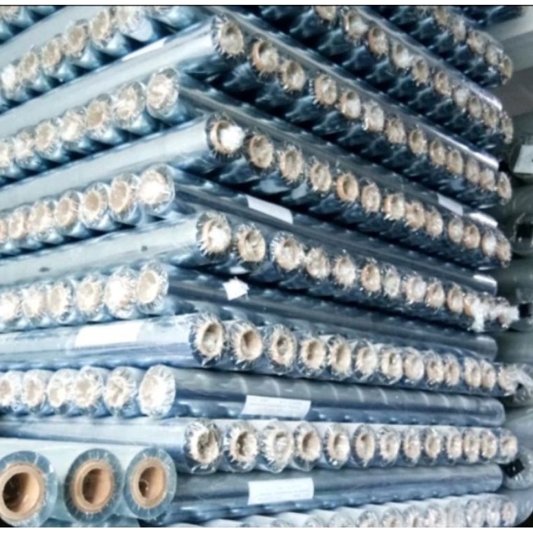 

KODE D48I Sampul MIKA PLASTIK PVC Import Lemas Tebal 5 mm TINGGI 137 CM 13 CM PANJANG ROLL 3 METER