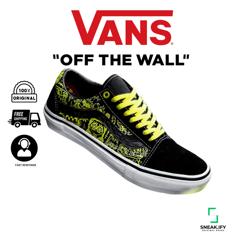 Sepatu Vans Old Skool X SpongeBob SquarePants "Gigliotti" - Sneakers Koleksi Terbaru
