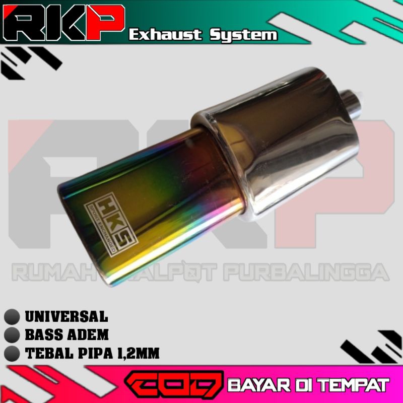 KNALPOT HKS KOTAK PELANGI BASS ADEM HARIAN