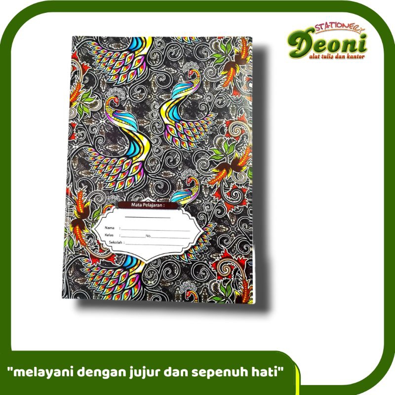 

SQUEEZY Sampul Buku Tulis Kwarto Batik Nama 20 Lembar 80gr