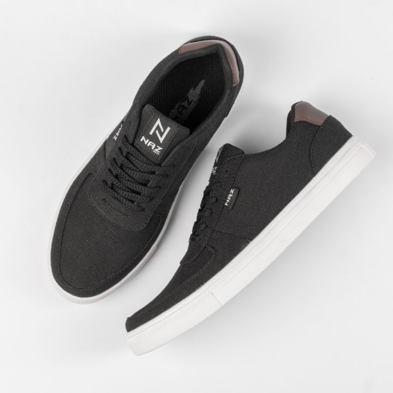 ENJI black || spatumodern.id x Naz || sepatu pria enji black casual shoes premium