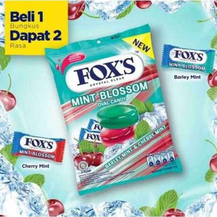 

RESTOK GAN Permen Foxs Mint Blossoms 125gr candy Foxs Fox
