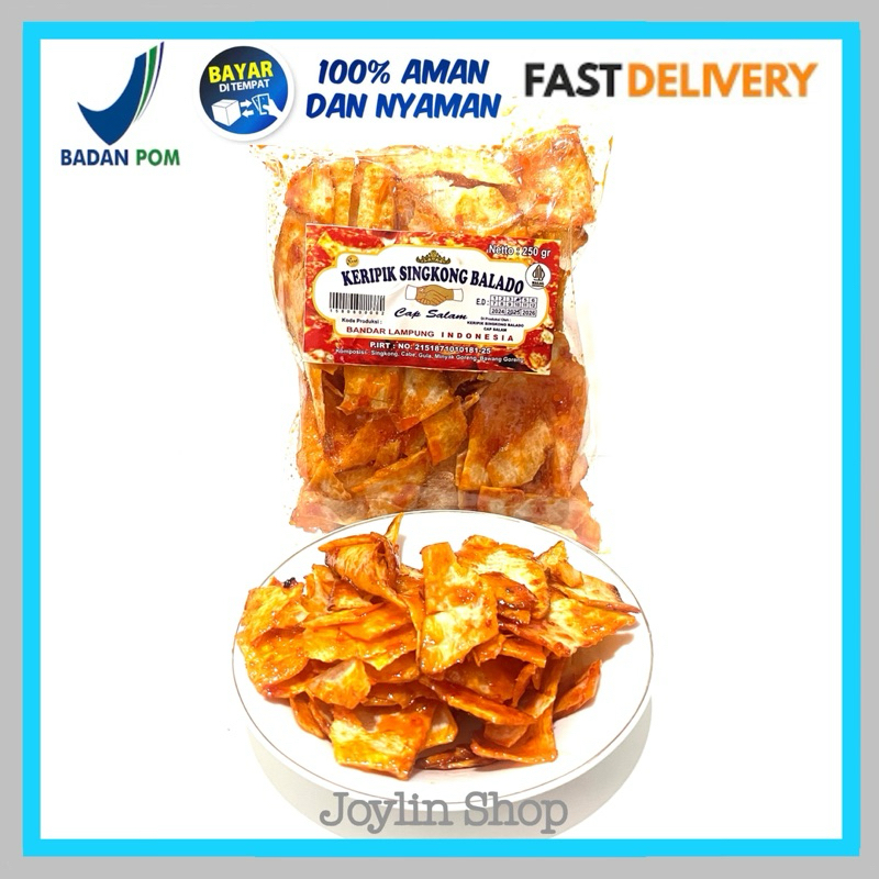 

Keripik Singkong Balado Cap Salam 250 Gram Asli Lampung