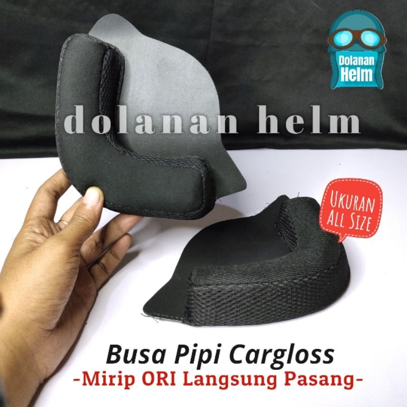 Spon Busa Pipi Cheek Pad Helm Cargloss MIRIP ORIGINAL ORI
