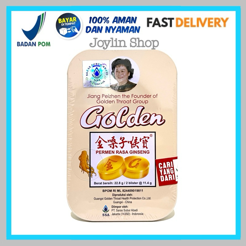

Golden Throat Rasa Ginseng - Permen Pereda Sakit Tenggorokan