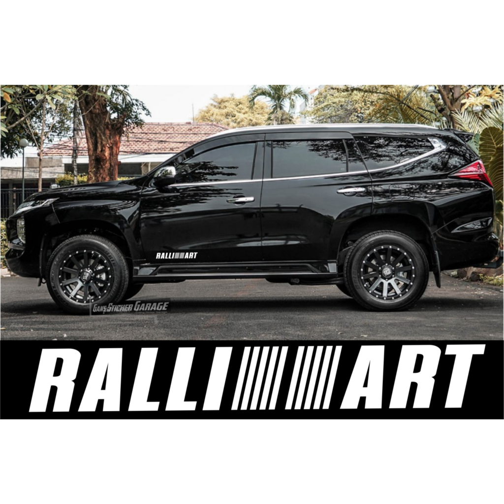 sticker pajero sport sticker ralliart ralli art aksesoris pajero sport sticker pintu pajero sport da