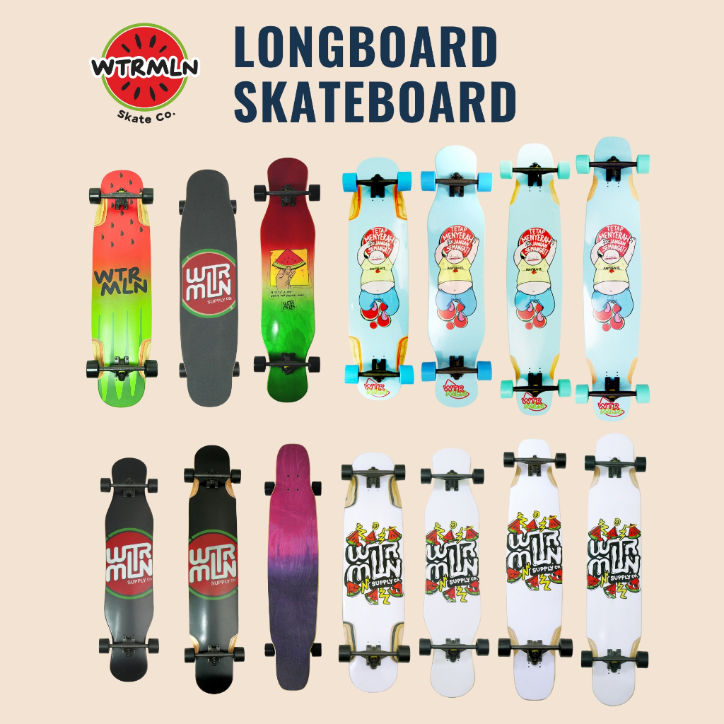 WTRMLN Supply Co Longboard Dancing Freeride Skateboard  Fullset Highend Complete set