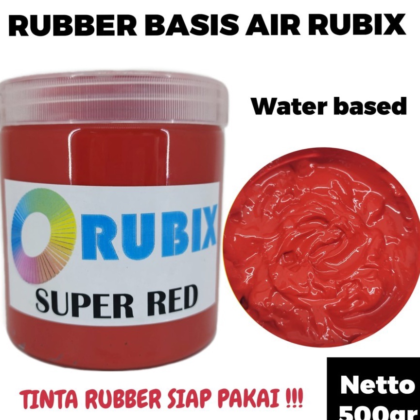 

KODE Q46W CAT SABLON RUBBER GL PASTA CAT AKRILIK WARNA SUPER RED 5GR