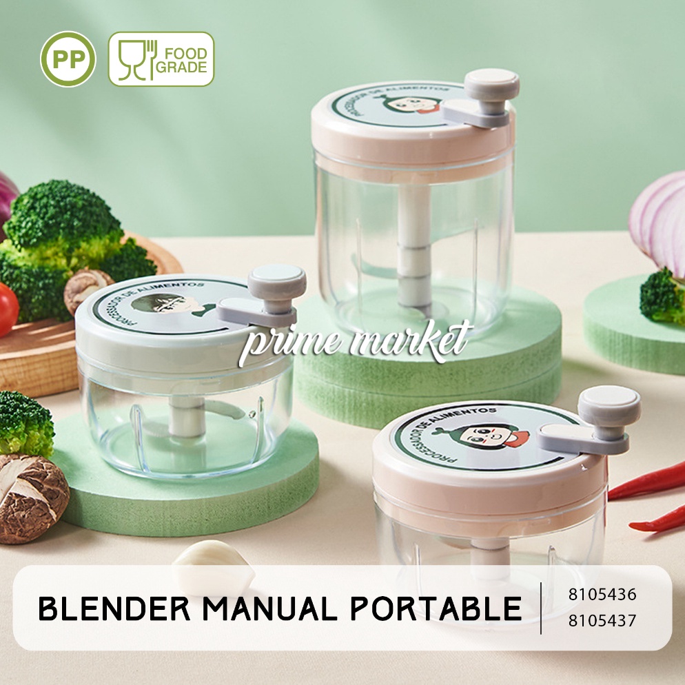 KODE R3P Blender Manual Portable Blender Putar Manual Blender Sayur Manual Blender Cabai Bawang Manu