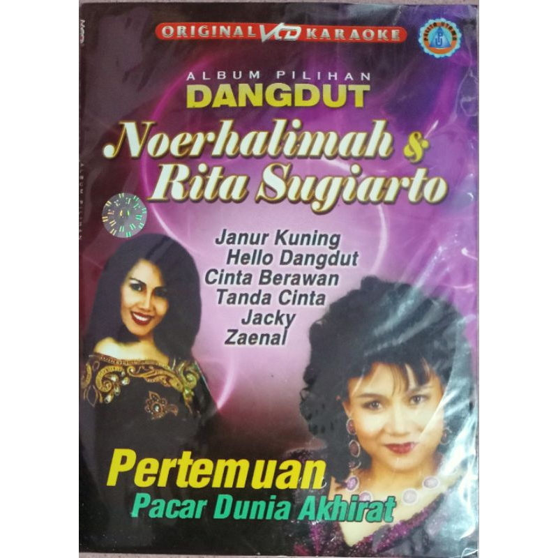 VCD original album pilihan dangdut Noer Halimah & Rita Sugiarto