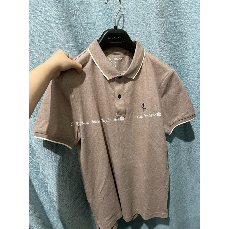 Giordano Polo Shirt Man Tapered Fit Classic Melange Etherea sale from 439k Size S
