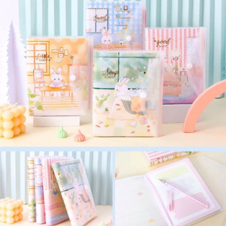 

PRODUCT TERKECE Soap Bubbles and Friends Design For Notebook Planner Notebook planner dengan design unik imut