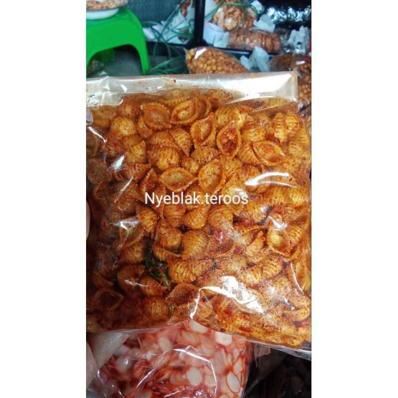 

250gr Seblak makaroni Kerang pedas gurih mantap daun jeruk