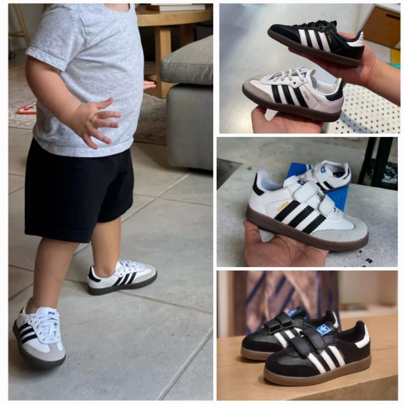 Sepatu Anak Kecil adidas samba baby kids tali dan perekat