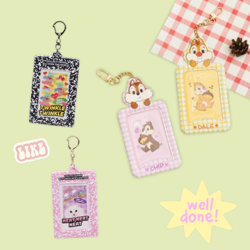 

Original Daiso Photo Card Holder Keyring