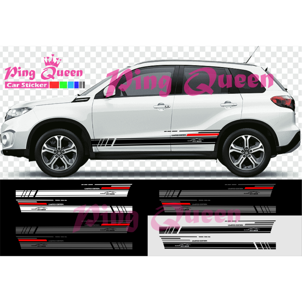 STICKER SUZUKI VITARA CUTTING STICKER BODY SAMPING MOBIL VITARA