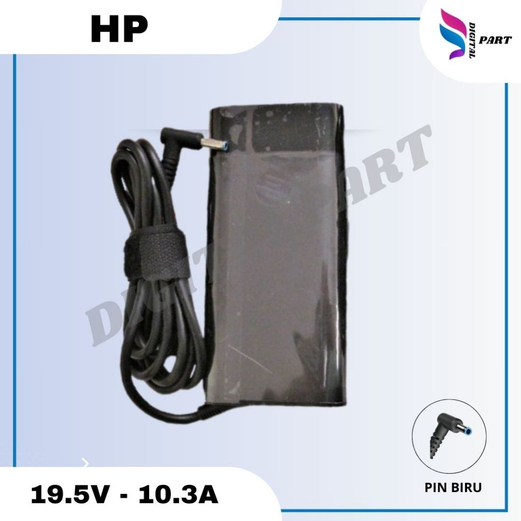 Adaptor Charger Laptop HP Pavilion Gaming 17 16 15 - 19.5V-10.3A 200W OVAL