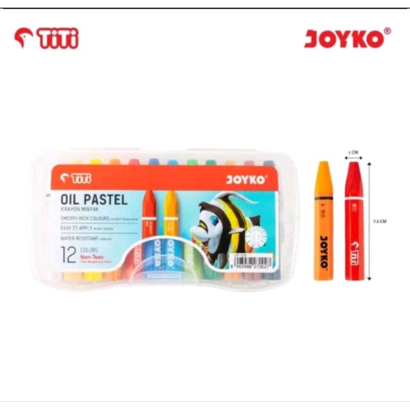 

(12 warna) Oil paster Joyko/crayon Joyko 12 warna