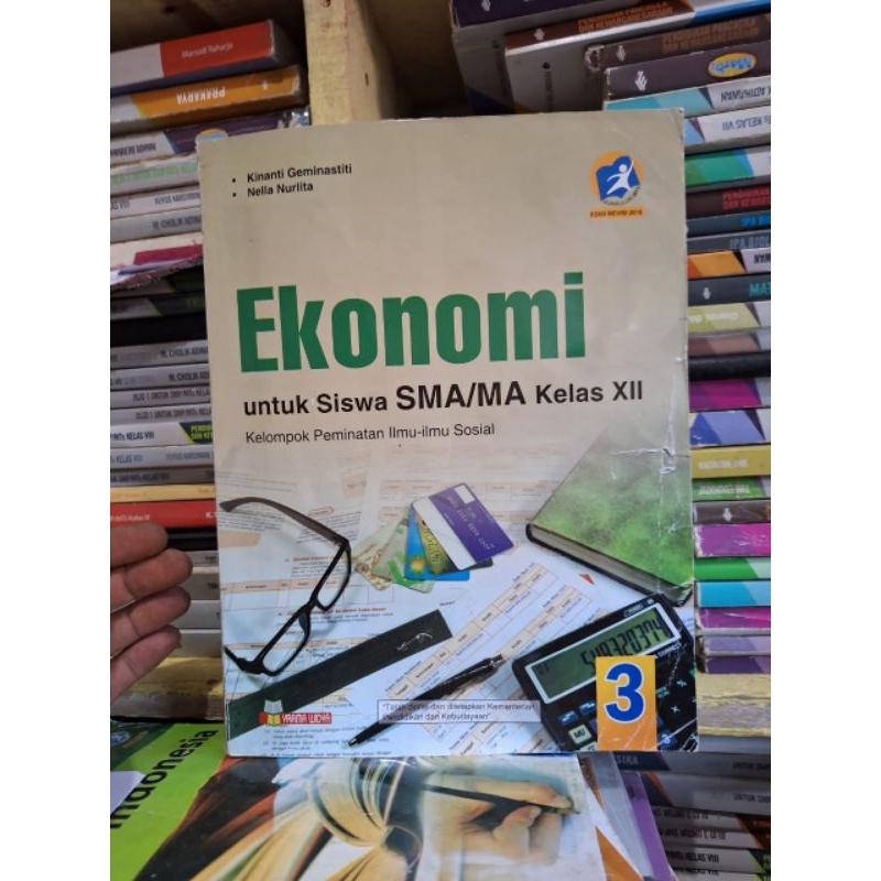 buku ekonomi kelas 12 XII 3 sma ma yrama Widya revisi