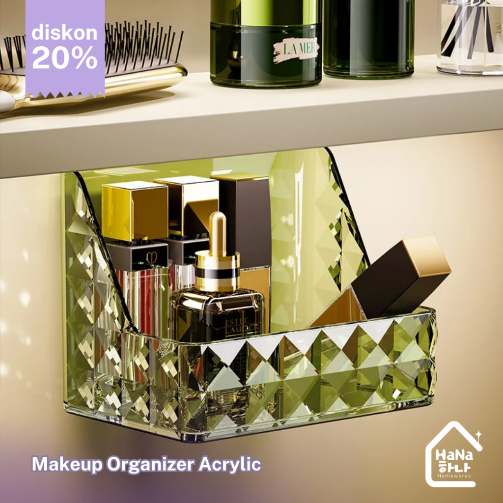 Makeup Organizer Acrylic - Rak Penyimpanan Skincare dan Kosmetik Serbaguna