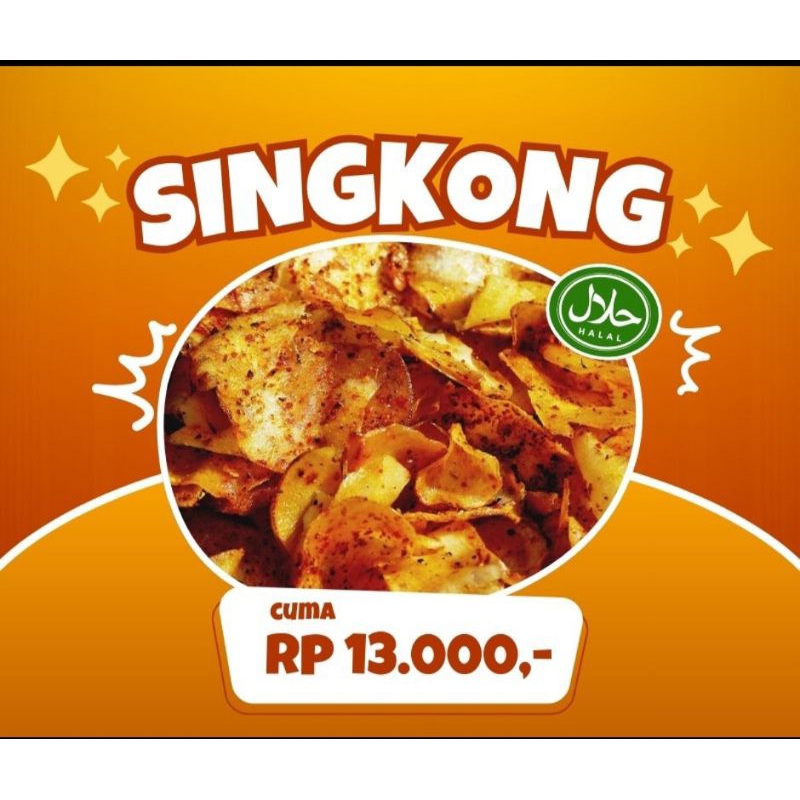 

KERIPIK SINGKONG PEDAS [250gr]