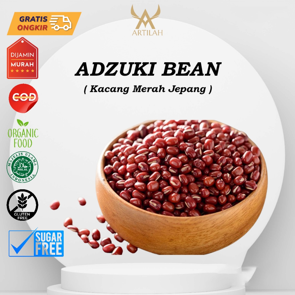 

Kacang Merah Jepang 250gram/(1/4kg) / Adzuki Beans Natural / Adzuki Bean