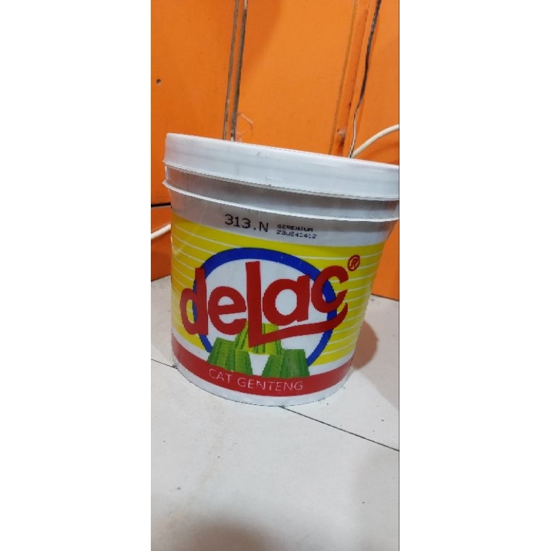 cat genteng delac warna merah 3,5kg paket komplit murah