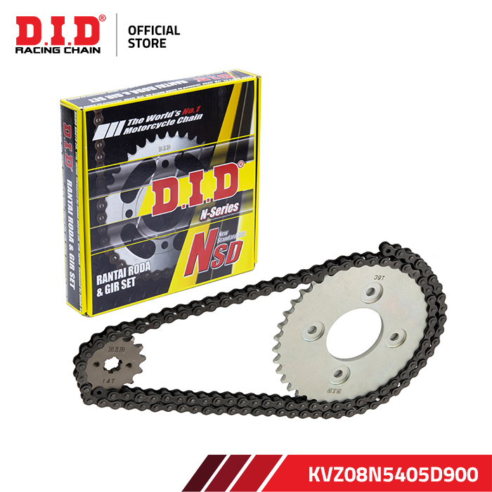 Gearset / Gir set / Chain Kit DID KVZ08N5405D900 (Vega ZR)