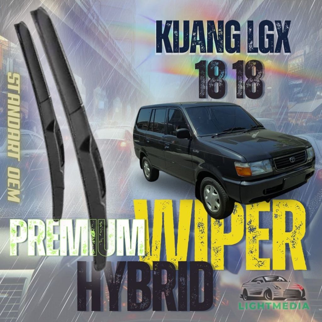 Wiper Kijang LGX Hybrid premium 18 18 Wiper Kijang Kapsul