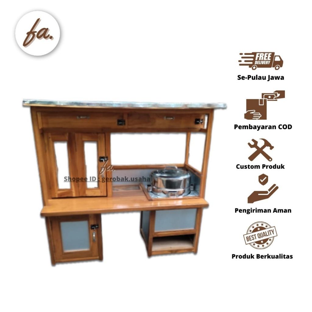 Gerobak Motor Bakso Cilok Siomay