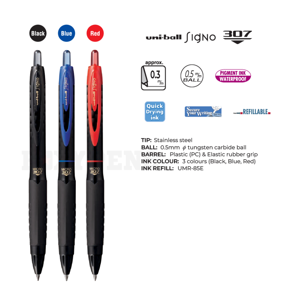 

Uniball Signo 307 Gel Pen - 0.5 mm