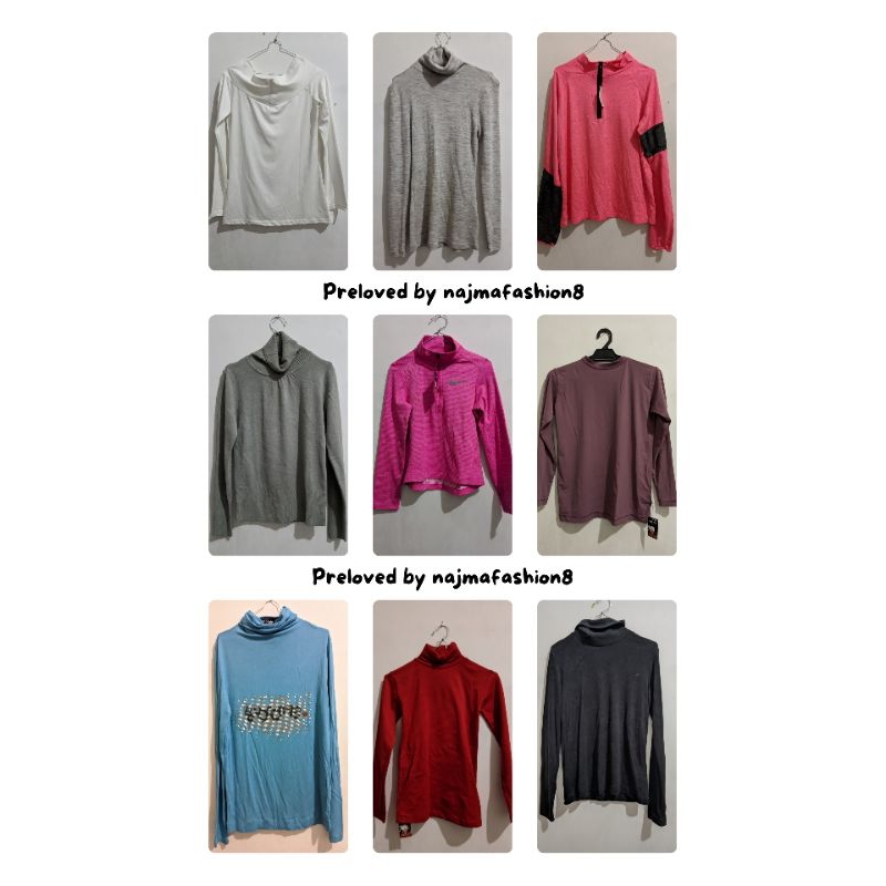 kaos turtle neck preloved/turtle neck/kaos