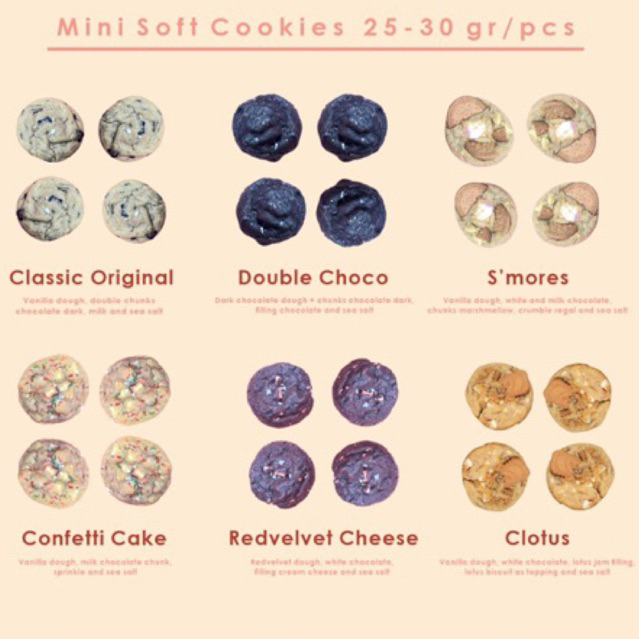 

Mini Soft Baked Cookies | baca deskripsi | cookies premium - sweetnessbyann