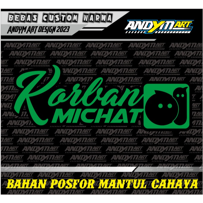 STICKER CUTTING BAHAN NYALA KORBAN MICHAT