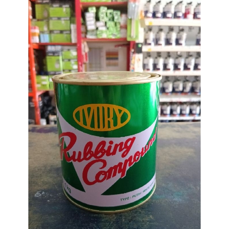 Ivory Rubbing Compound Merah dan Putih penghilang goresan bodi mobil dan motor