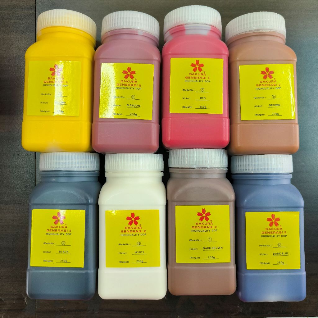 

CAT SAKURA GENERASI 2 @250G, ISI PER BOTOL 0.25KG 250GRAM LEATHER EDGE OIL, PENJUALAN PER 1 PCS