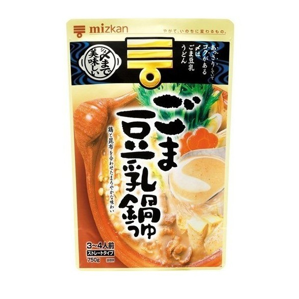 

Mizkan Sesame & Soy Milk Nabe Straight Type / Soup Base Hot Pot 750 GR