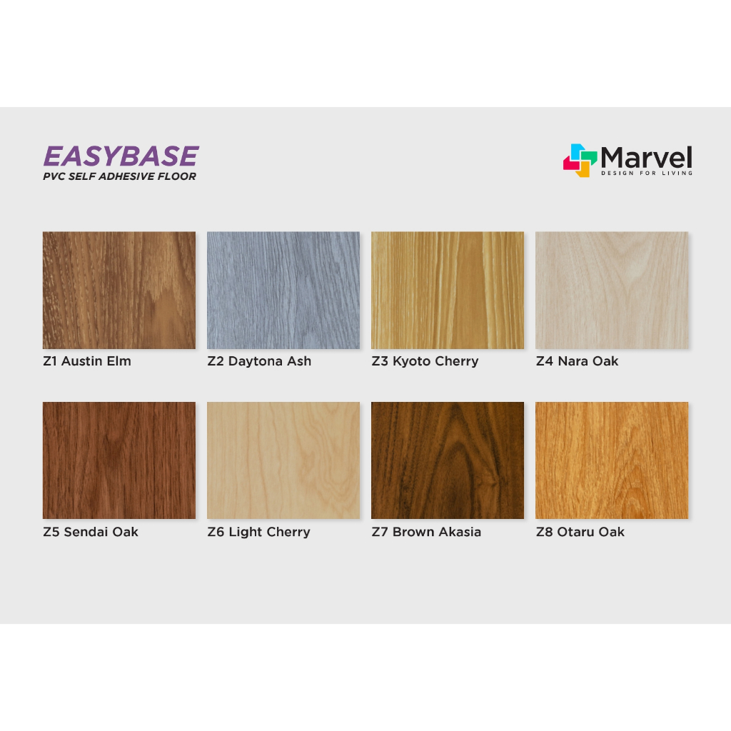 vinyl lantai stiker/ Vinyl Sticker 2mm Marvel LVT Easy / Lantai Kayu Vinyl / Stiker Vinyl Plank
