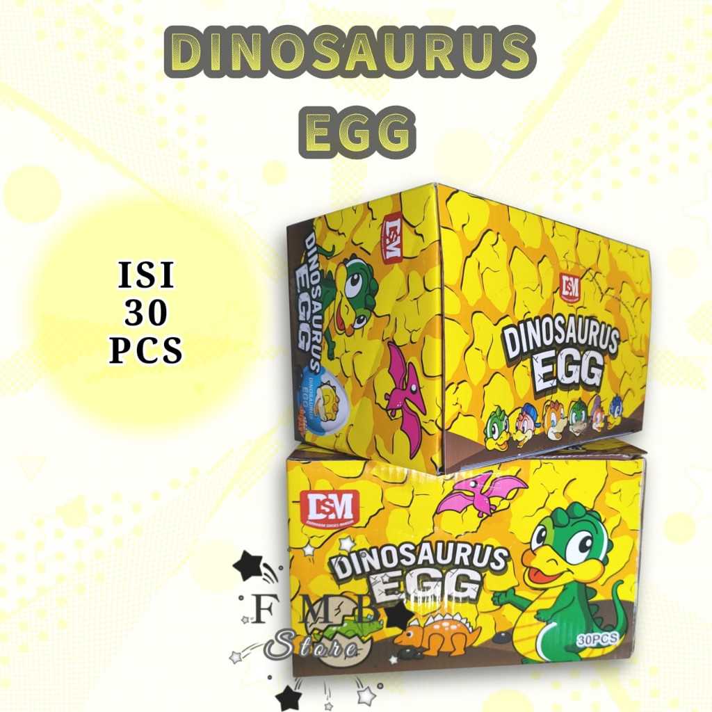 

COKLAT COMPOUND HITAM MANIS BENTUK TELUR DINOSAURUS EGG ISI 30PCS 30X6 GR