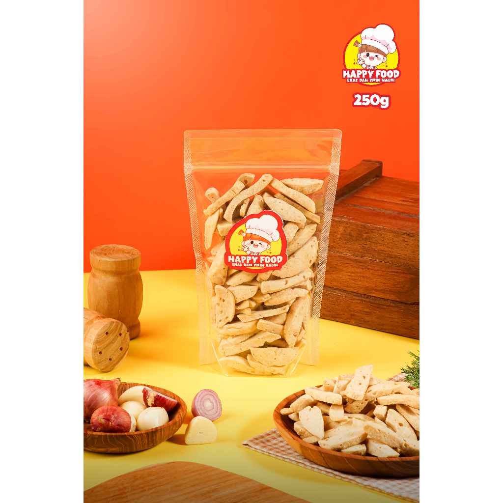 

Basreng Original Daun Jeruk Premium Happy Food Viral Bumbu Melimpah kemasan 250 gram
