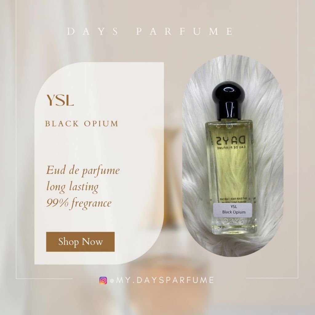 Days Parfume, Gianyar BALI - Variant YSL Black Opium For Woman- OPEN RESELLER