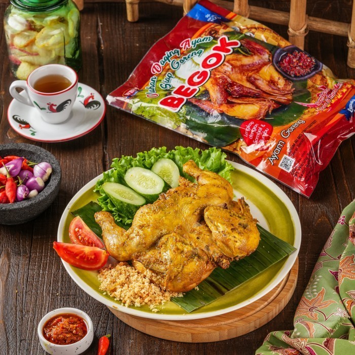 

BEGOK Ayam Goreng Frozen 500g Halal Siap Goreng Lengkap Dengan Sambal & Bumbu