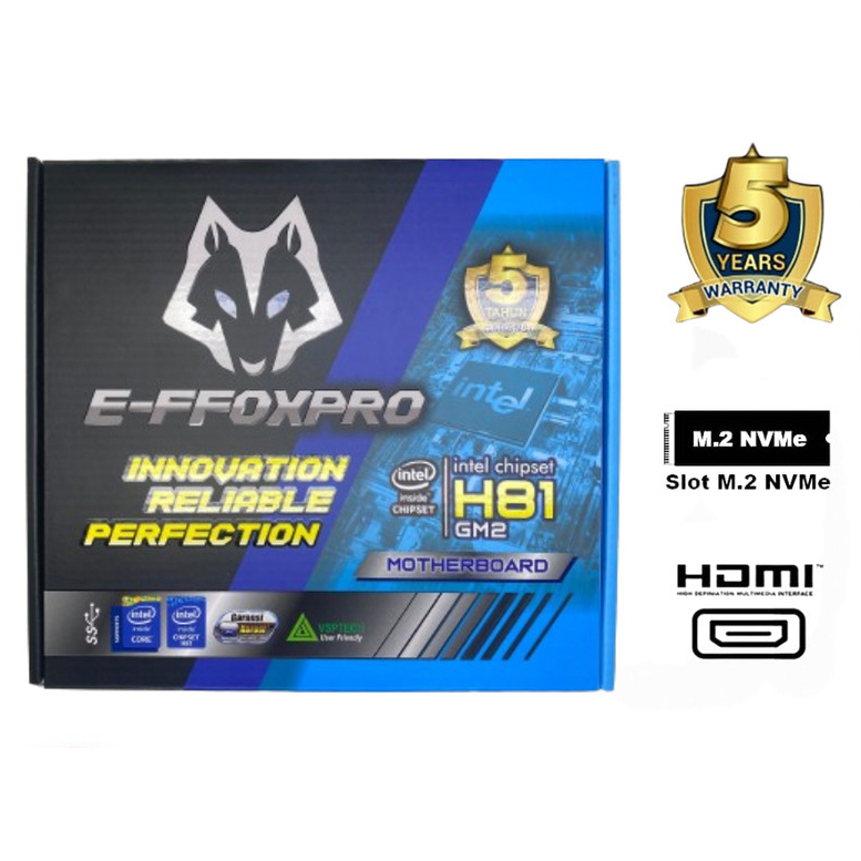 MOTHERBOARD EFFOXPRO H81 LGA 1150