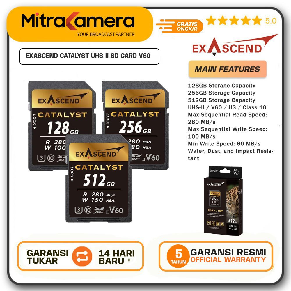 EXASCEND Catalyst UHS-II SD card V60