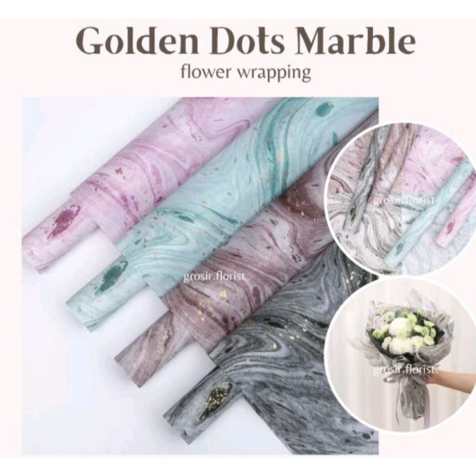 

Kertas Cellophane Marmer Wrapping Paper Korean Bouquet