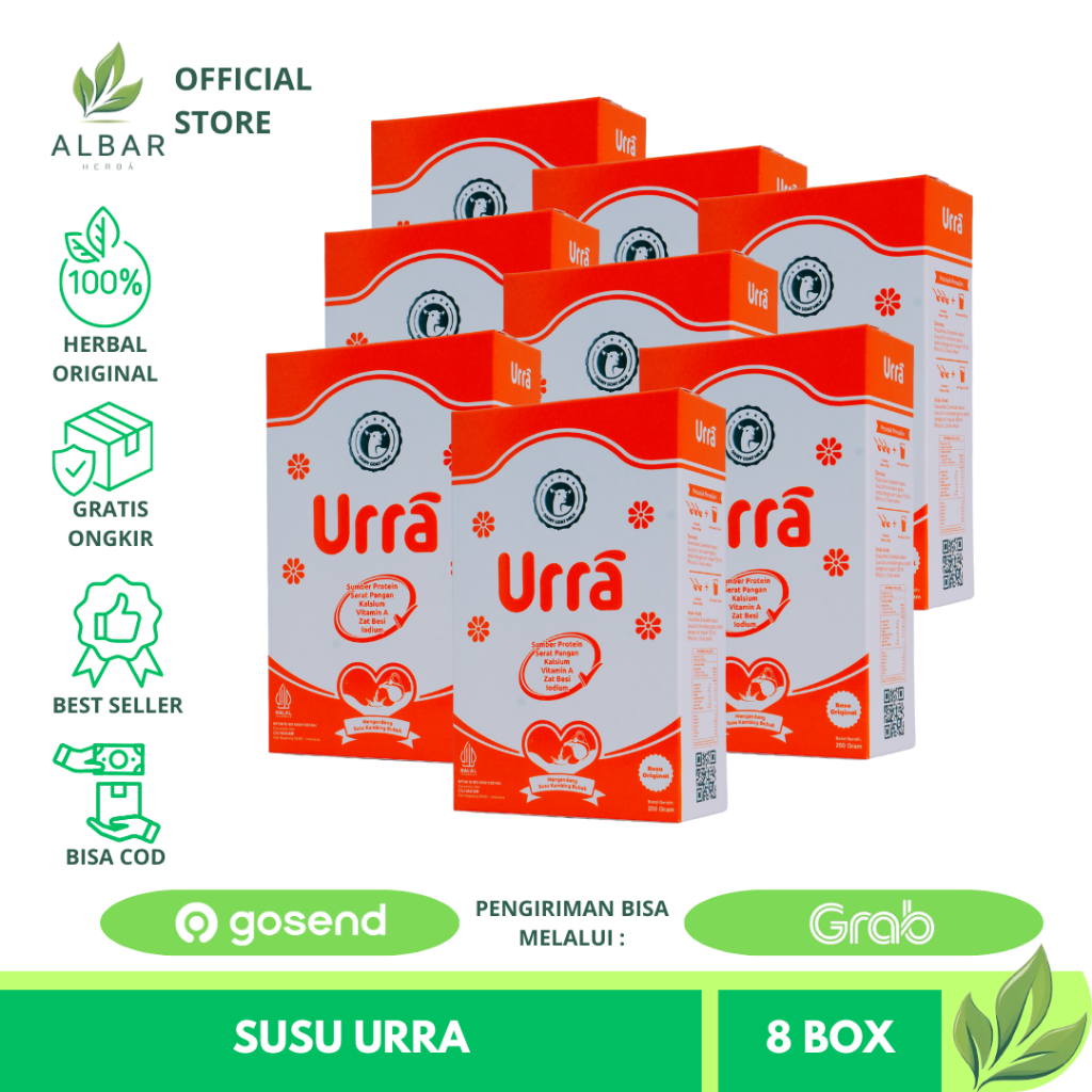 

Susu Urra 8 Box Susu Kambing Saanen Eropa Premium 100% Original