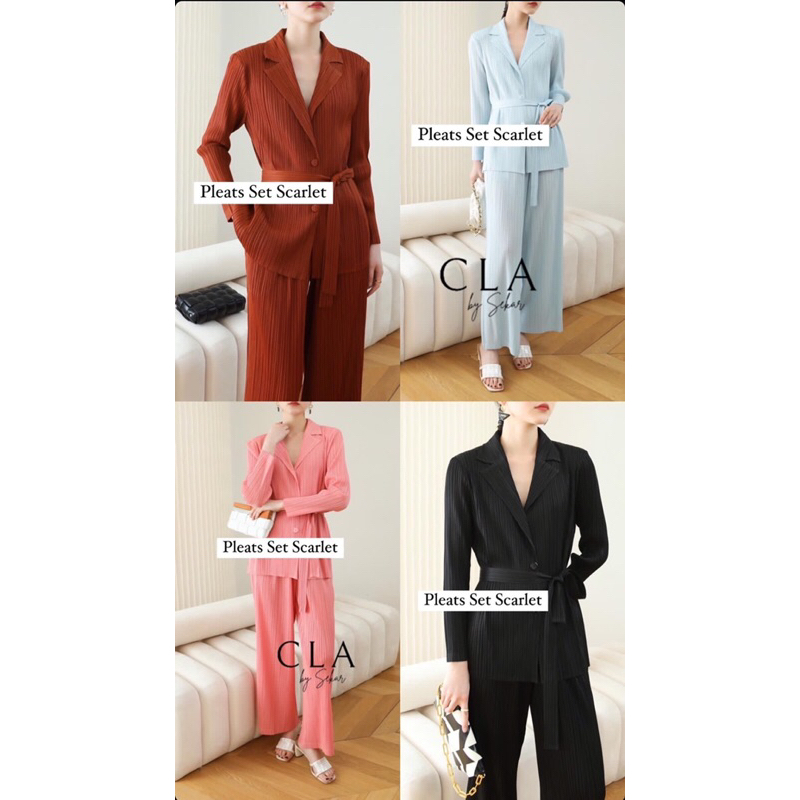 ((PRE ORDER)) Pleats Set Scarlet Premium // Pleats Premium