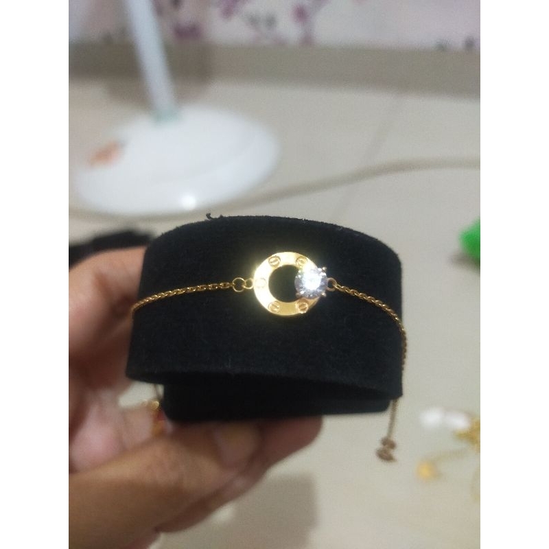 gelang rantai Cartier kadar 700