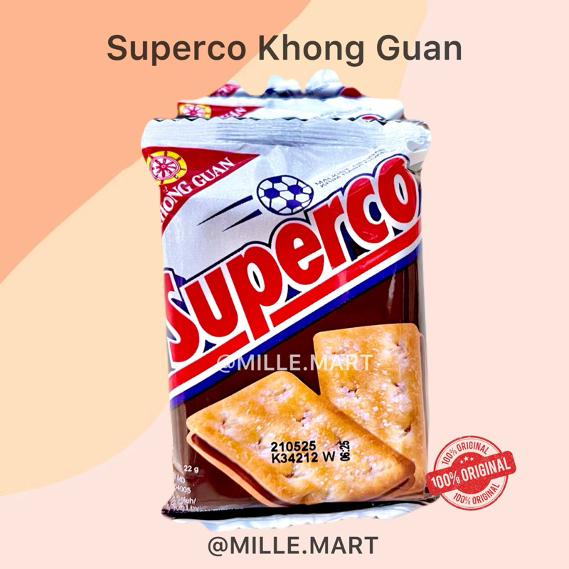 

[Per Pcs] SUPERCO BISKUIT KHONG GUAN MALKIST DENGAN KRIM RASA COKLAT/BISCUIT SUPERCO KONG GUAN 22GR